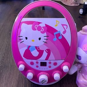 Hello kitty Sanrio karaoke machine light up cd player or aux player